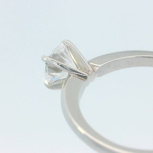 0.70ct Round Brilliant Lab-Grown Diamond 4-Prong Solitaire Engagement Ring, 14K White Gold