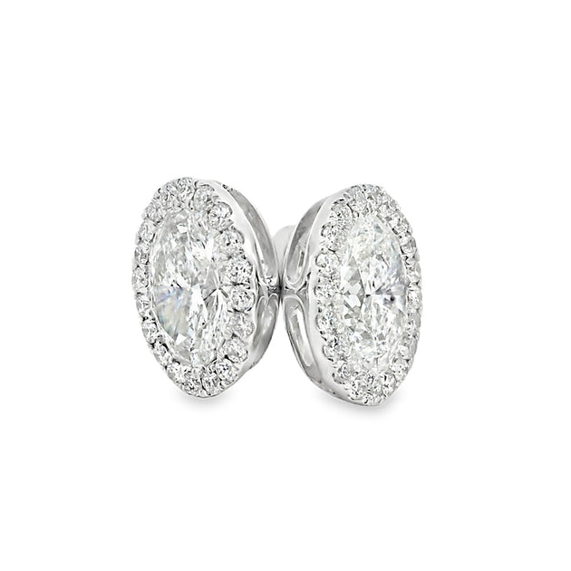 【HYERES LOR】24FW★ Lab Diamond NEW Halo Earrings M 14K HYERES LOR】24FW☆ Lab Diamond NEW Halo Earrings M 14K