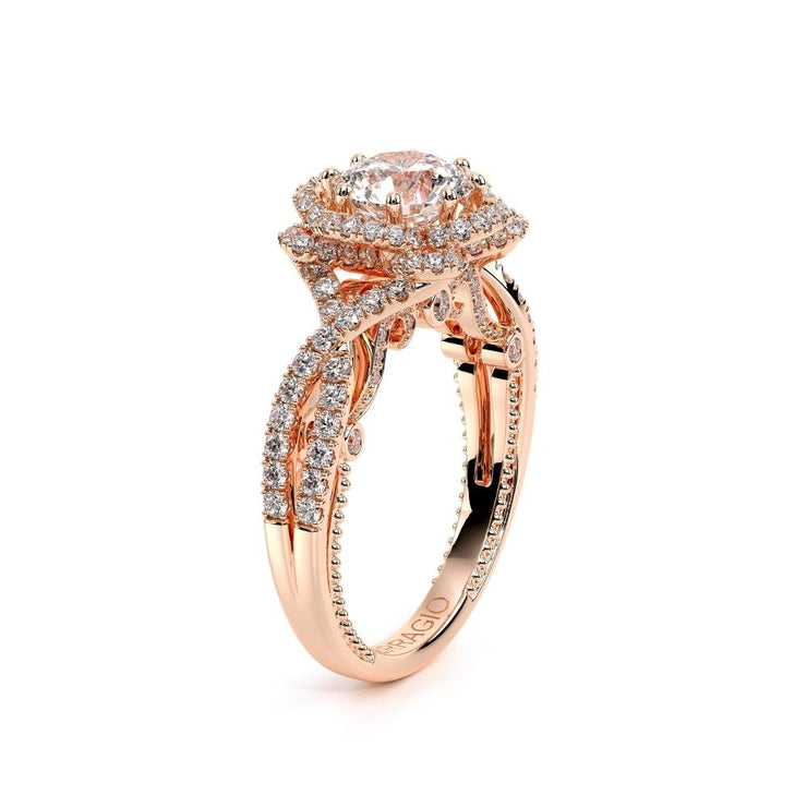 Verragio INSIGNIA 7087 Handcrafted Floret Halo Diamond Engagement Ring 0.50TW