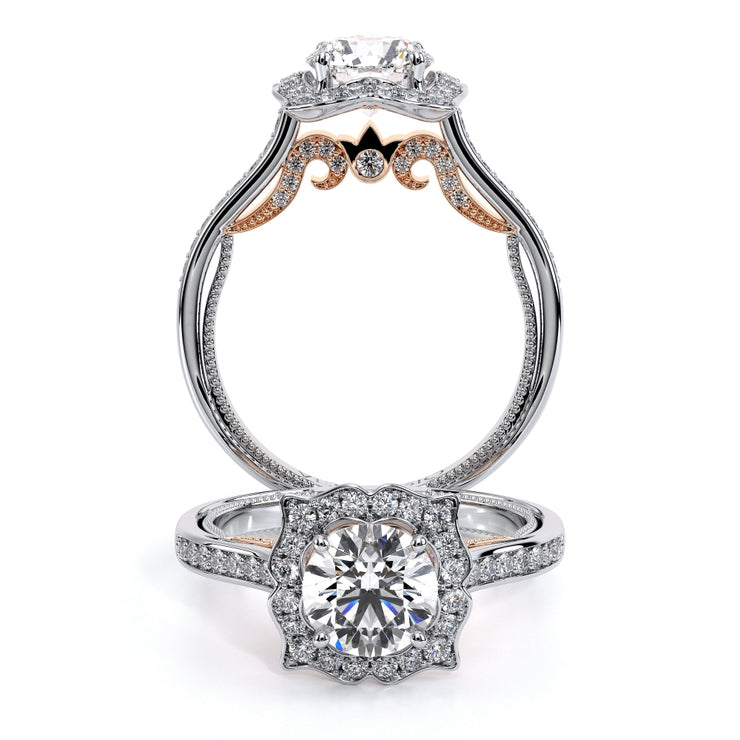 Verragio INSIGNIA 7092 Victorian Vintage Halo Diamond Engagement Ring 0.35TW