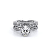 Verragio COUTURE 0451 Floral Tiara Pave Twist Band Diamond Engagement Ring 0.5 TW