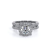 Verragio INSIGNIA 7092 Victorian Vintage Halo Diamond Engagement Ring 0.35TW
