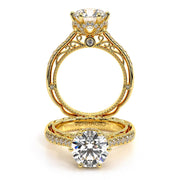 Verragio VENETIAN 5052 Floral Tiara Pave Diamond Engagement Ring 0.30TW
