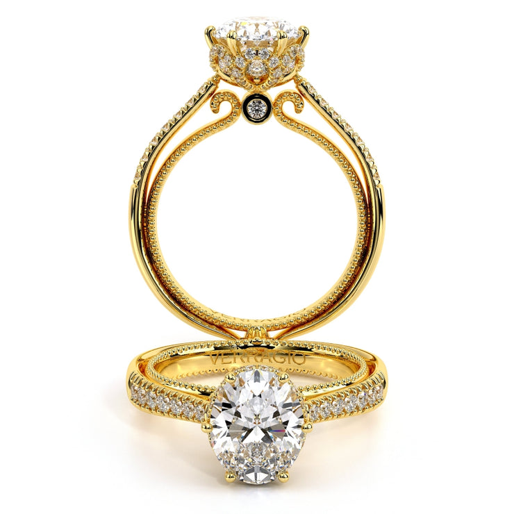 Verragio Couture 0429 0.35ctw 6-prong Oval fancy Hidden Halo Engagement Ring