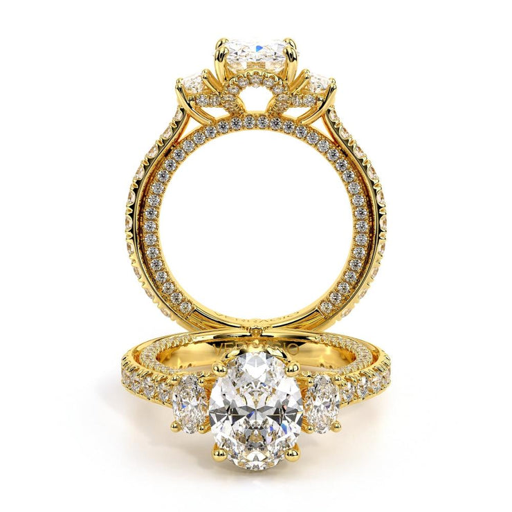 Verragio COUTURE 0479 3-Stone Signature Crest Diamond Engagement Ring 1.50TW