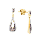 10K Yellow Gold 0.25 Ctw Diamond Stud Earrings