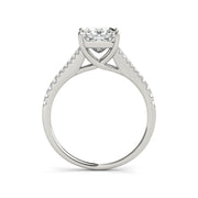 Modern Princess Cut Diamond Split Shank Engagement Ring(  0.74 CTW)