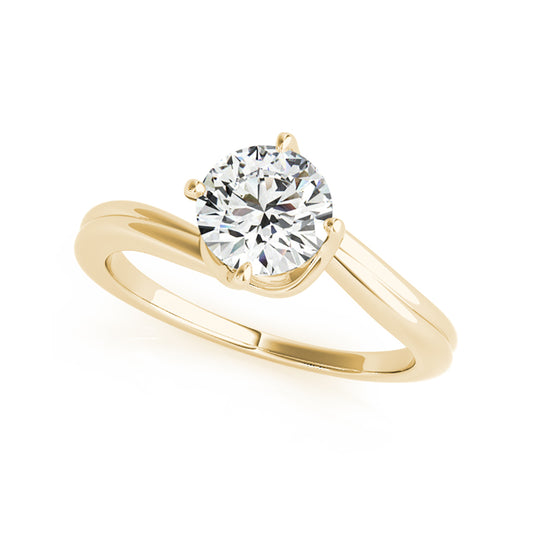Perfectly Design Round Brillaint Cut Solitaire Diamond Engagement Ring( 0.5 CTW)