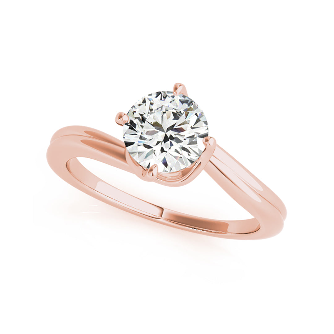 Perfectly Design Round Brillaint Cut Solitaire Diamond Engagement Ring( 0.5 CTW)