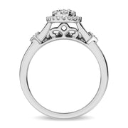 14K White Gold 1/2 Ctw Diamond Bridal Ring