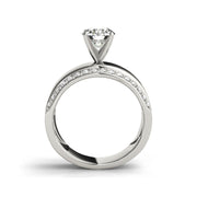 Bold Classic Design Solitaire Diamond Engagement Ring(  0.98 CTW)