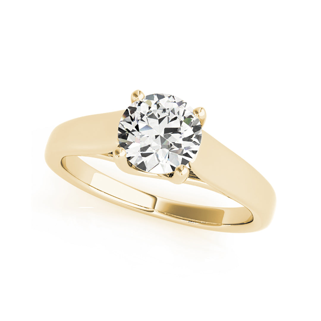 0.50ct Trellis Design Round Brilliant Cut Diamond Engagement Ring( 0.5 CTW)
