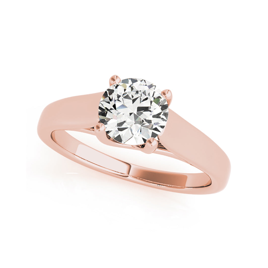 0.50ct Trellis Design Round Brilliant Cut Diamond Engagement Ring( 0.5 CTW)
