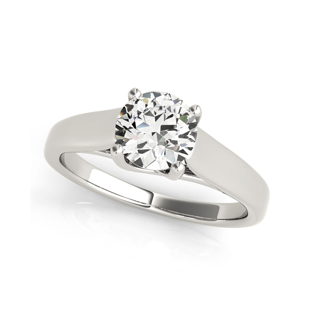 0.50ct Trellis Design Round Brilliant Cut Diamond Engagement Ring( 0.5 CTW)