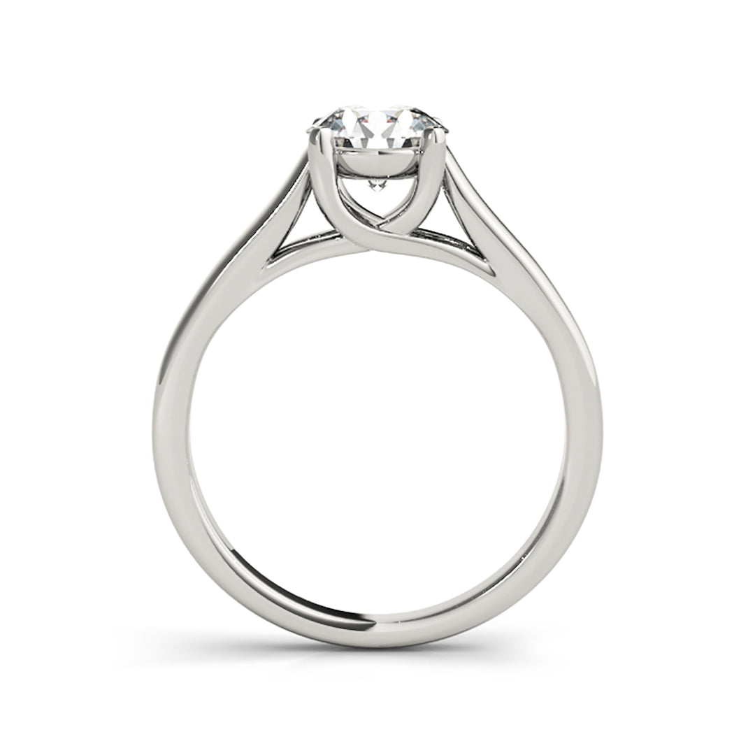 0.50ct Trellis Design Round Brilliant Cut Diamond Engagement Ring( 0.5 CTW)