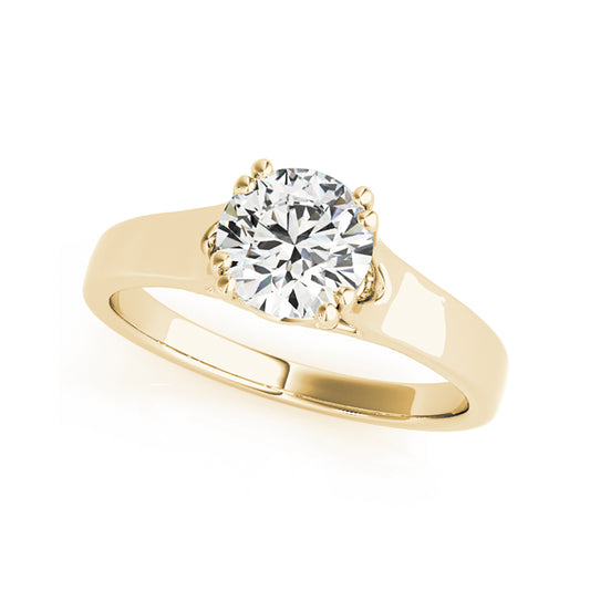 Traditional Round Brilliant Cut Diamond Engagement Ring( 0.5 CTW)