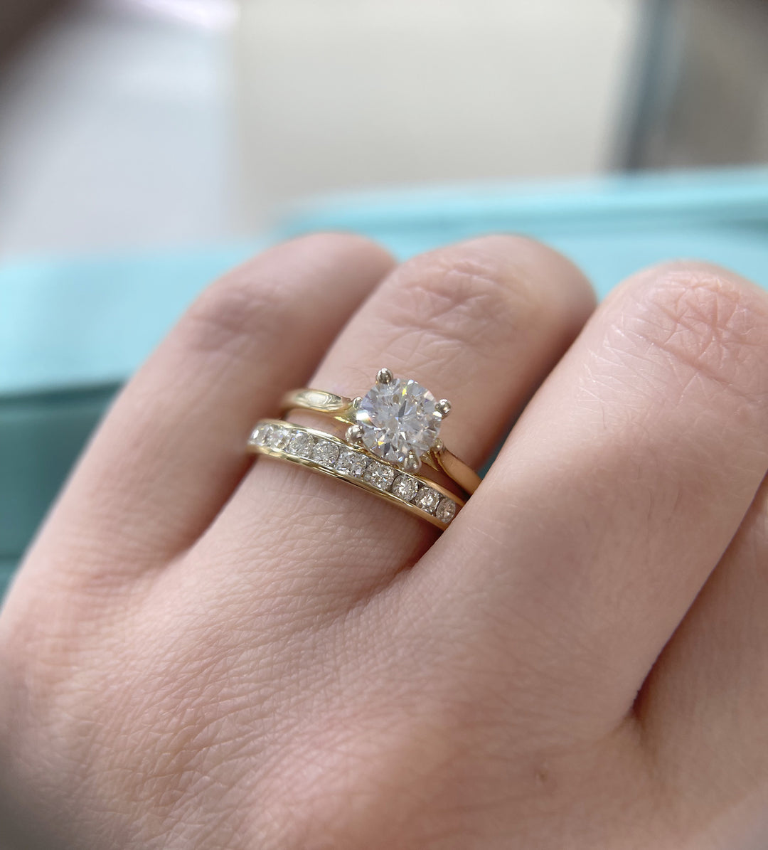 NANA 14k Gold Simulated Diamond Ring – Asscher Cut Pure Brilliance Zirconia, Wedding Engagement Band, Sizes 5-12 - View #8
