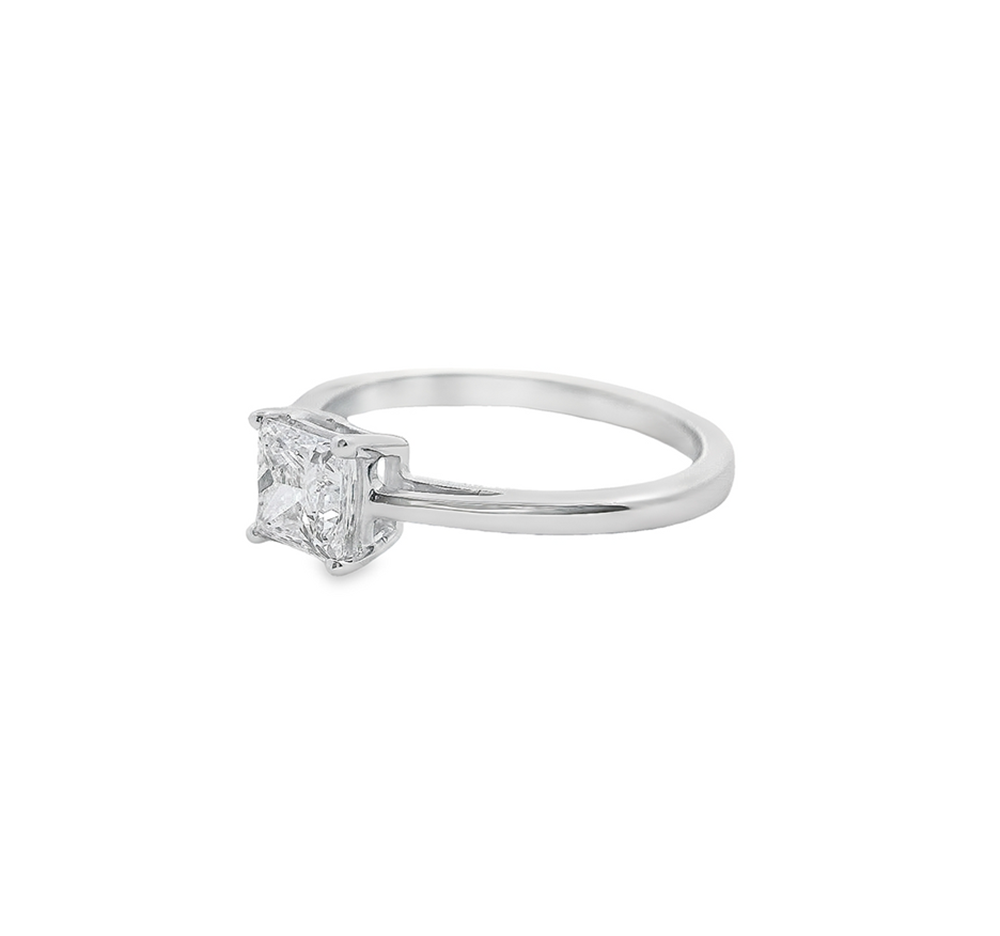 White gold princess cut new arrivals