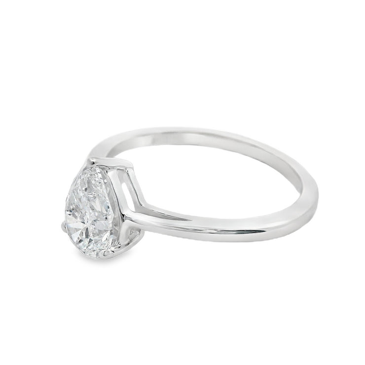 1-ct-lab-grown-pear-shape-solitaire-diamond-engagement-ring-white-gold-Fame-Diamonds