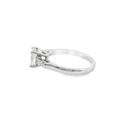 2.1ct Oval Lab-Grown Diamond 14K White Gold Three-stone engagement ring