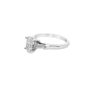 1-ct-oval-lab-diamond-three-stone-baguette-side-engagement-ring-white-gold-Fame-Diamonds