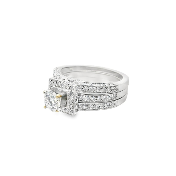 18K-white-gold-square-halo-with-round-brilliant-cut-canadian-bridal-set-diamond-engagement-rin-buy-diamond-rings-in-vancouver-BC-fame-diamonds
