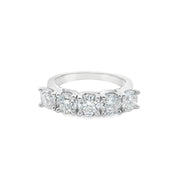 2-ctw-lab-created-5-stone-diamond-ring-14k-white-gold-Fame-Diamonds