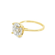 2.7ct-round-lab-grown-diamond-solitaire-fancy-petal-setting-yellow-gold-diamond-engagement-ring-Fame-Diamonds