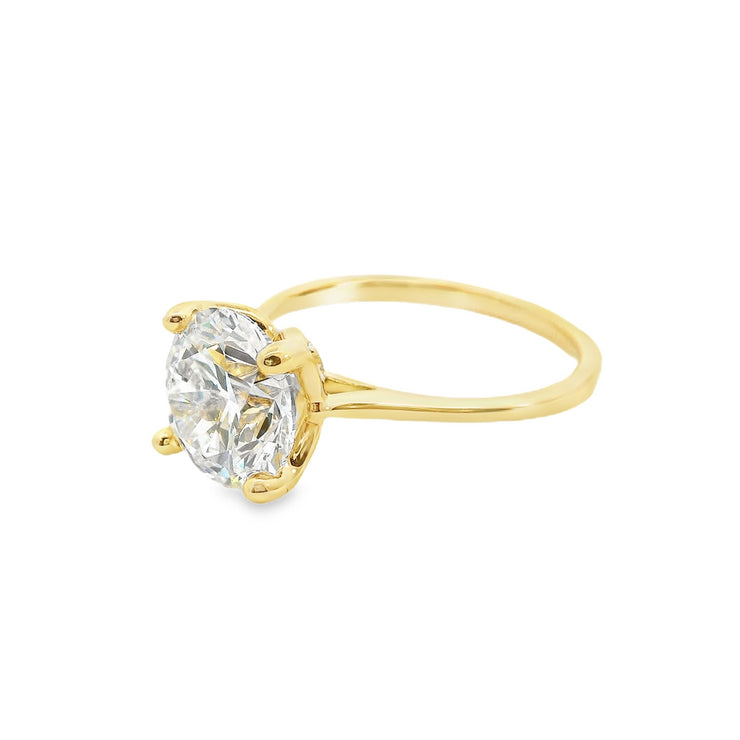 2.7ct-round-lab-grown-diamond-solitaire-fancy-petal-setting-yellow-gold-diamond-engagement-ring-Fame-Diamonds