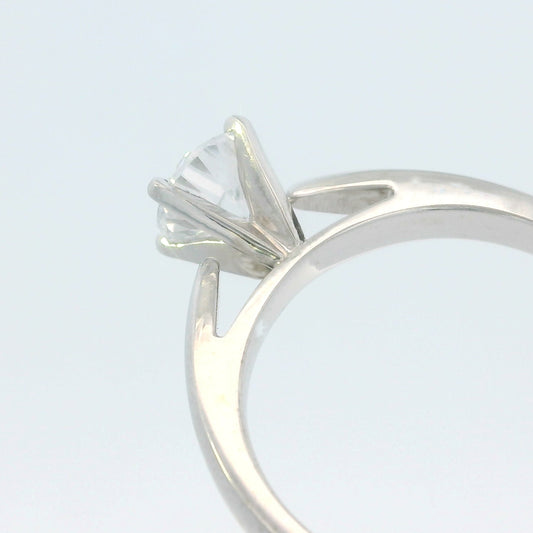 0.70ct Round Brilliant Lab-Grown Diamond 4-Prong Solitaire Engagement Ring, 14K White Gold