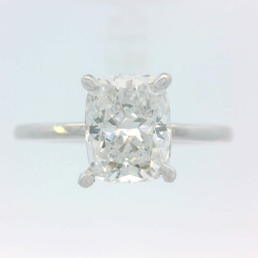 1.50ct Cushion Brilliant Lab Grown Diamond Ring, 14K White Gold
