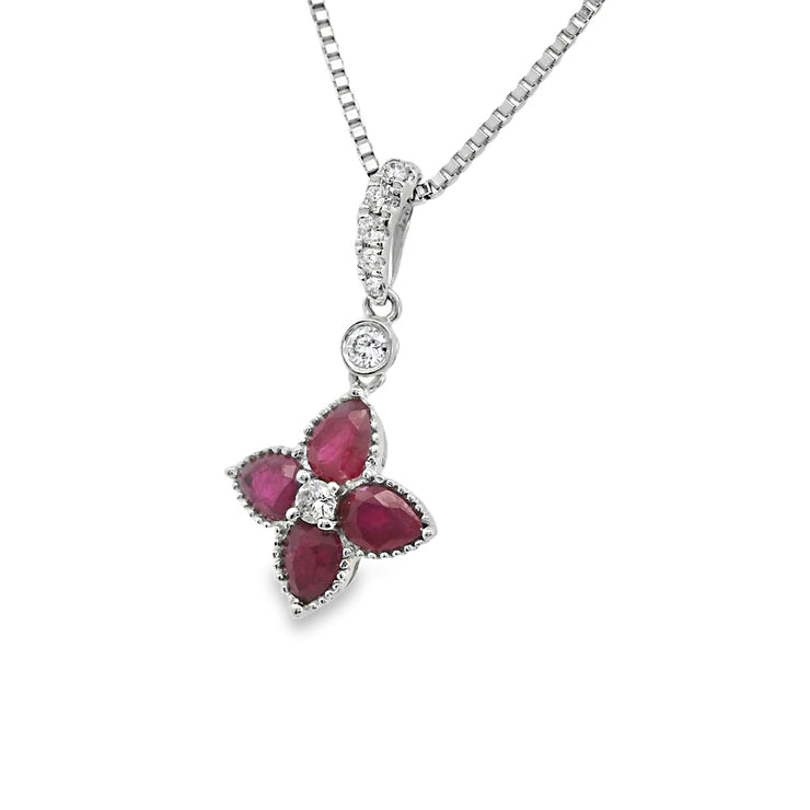 4-leaf-clover-red-ruby-and-diamond-affordable-gemstone-jewelry-pendant-Fame-Diamonds