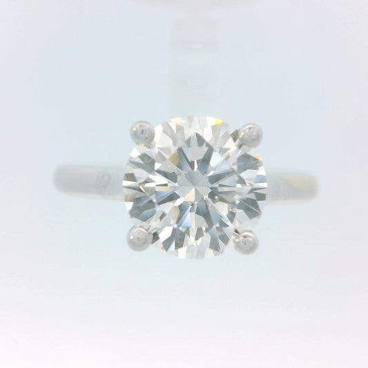 2.00ct Round Brilliant Lab Grown Diamond Solitaire Ring, 14K White Gold