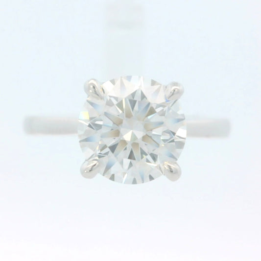 2.00ct Round Brilliant Lab Grown Diamond Ring, 14K White Gold