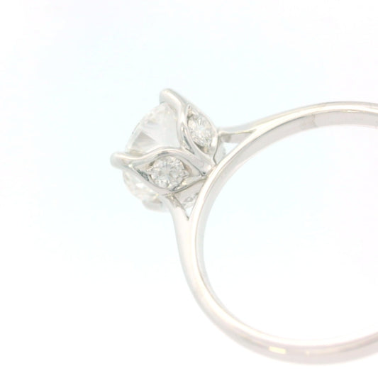 2.00ct Round Brilliant Lab Grown Diamond Ring, 14K White Gold