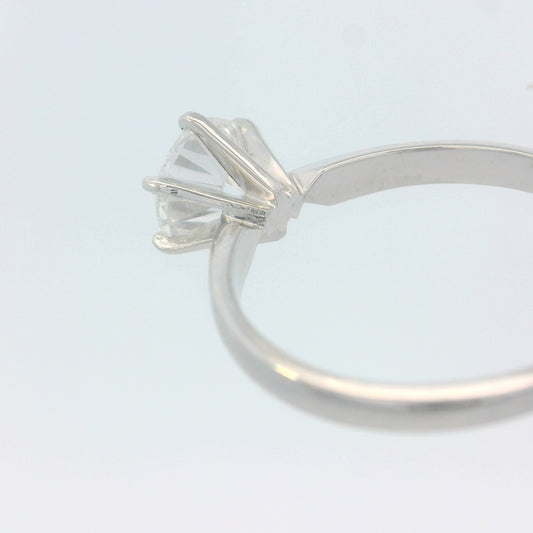 1.15ct Round Brilliant Lab-Grown Diamond Solitaire Engagement Ring, 14K White Gold