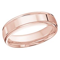 Polish 6mm white gold wedding ring