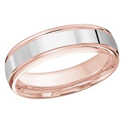 Polish 6mm white gold wedding ring