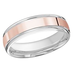 Polish 6mm white gold wedding ring