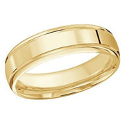 Polish 6mm white gold wedding ring