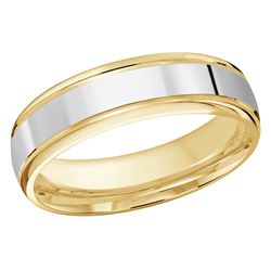 Polish 6mm white gold wedding ring
