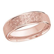 Scratch finished wedding band