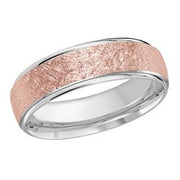 Scratch finished wedding band