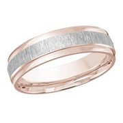 6MM Polished with Flap Design with Brushed finish wedding band