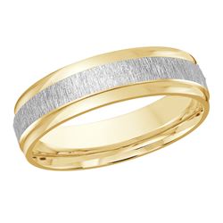 6MM Polished with Flap Design with Brushed finish wedding band