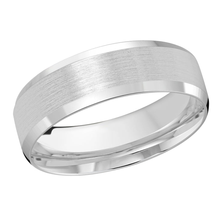 Satin finish 7MM wedding band