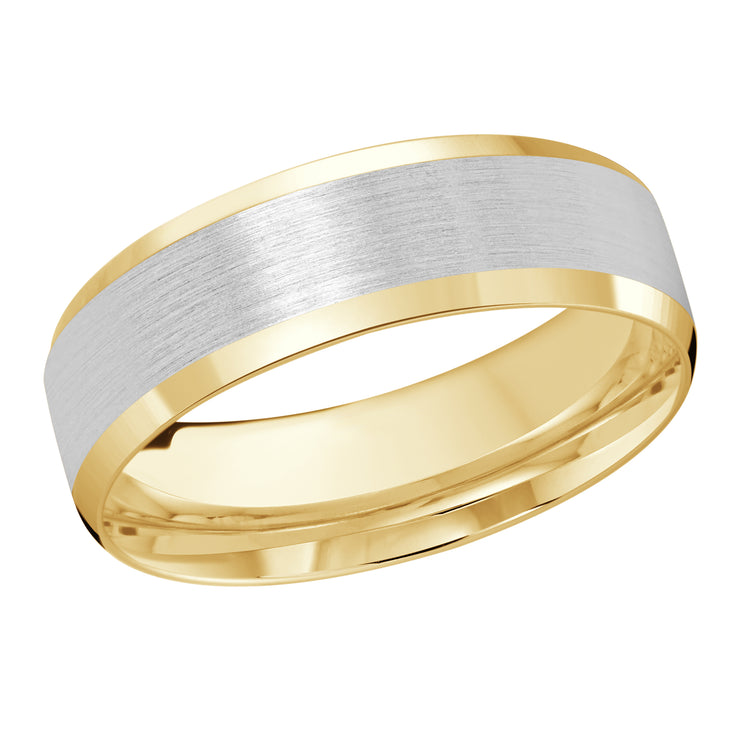 Satin finish 7MM wedding band