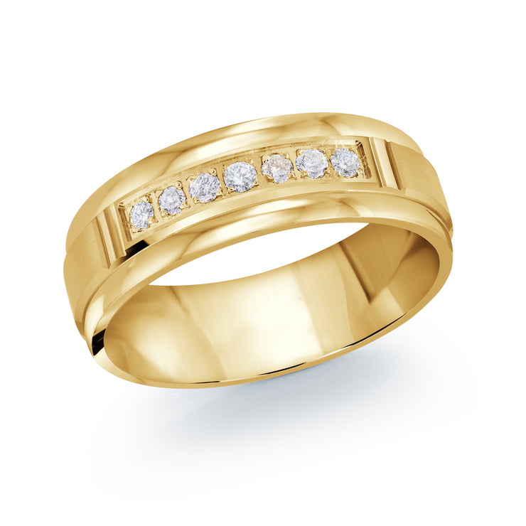 7-Stone Diamond Band in 7MM Width Wedding Band