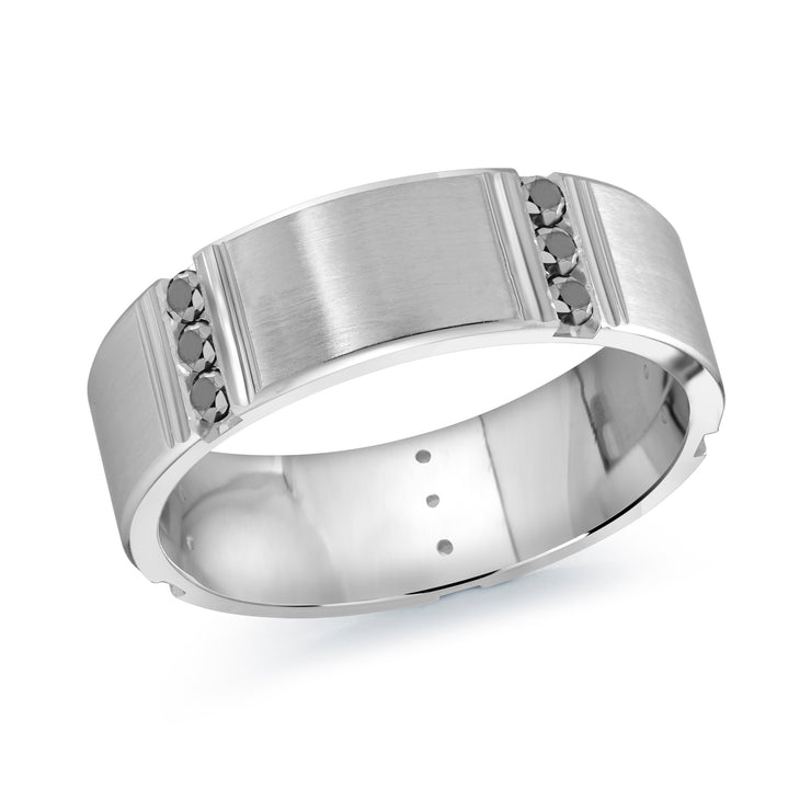 7MM Eternity Vertical Set Diamond Wedding Band