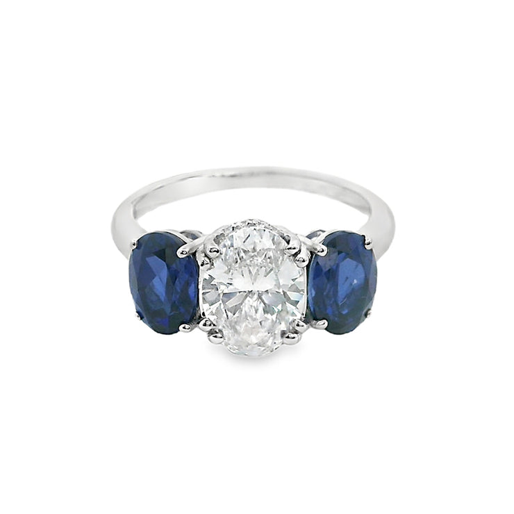 Most-beautiful-3-stone-diamond-engagement-ring-affordable-sustainable-Fame-Diamonds